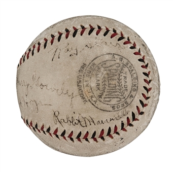 1933 Boston Braves Team Signed  Baseball (Official NL) with Maranville (JSA)